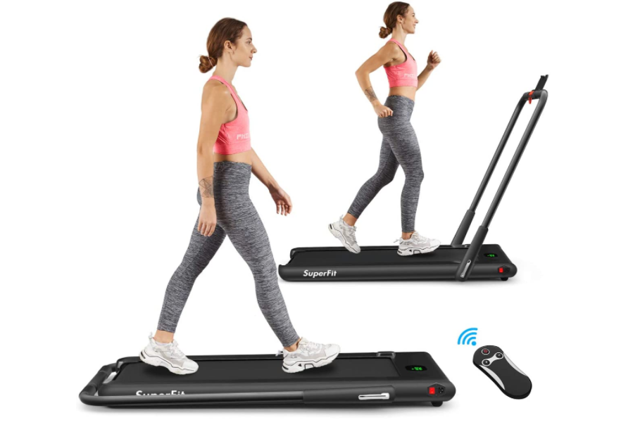 SuperFit 2-in-1 Folding Treadmill